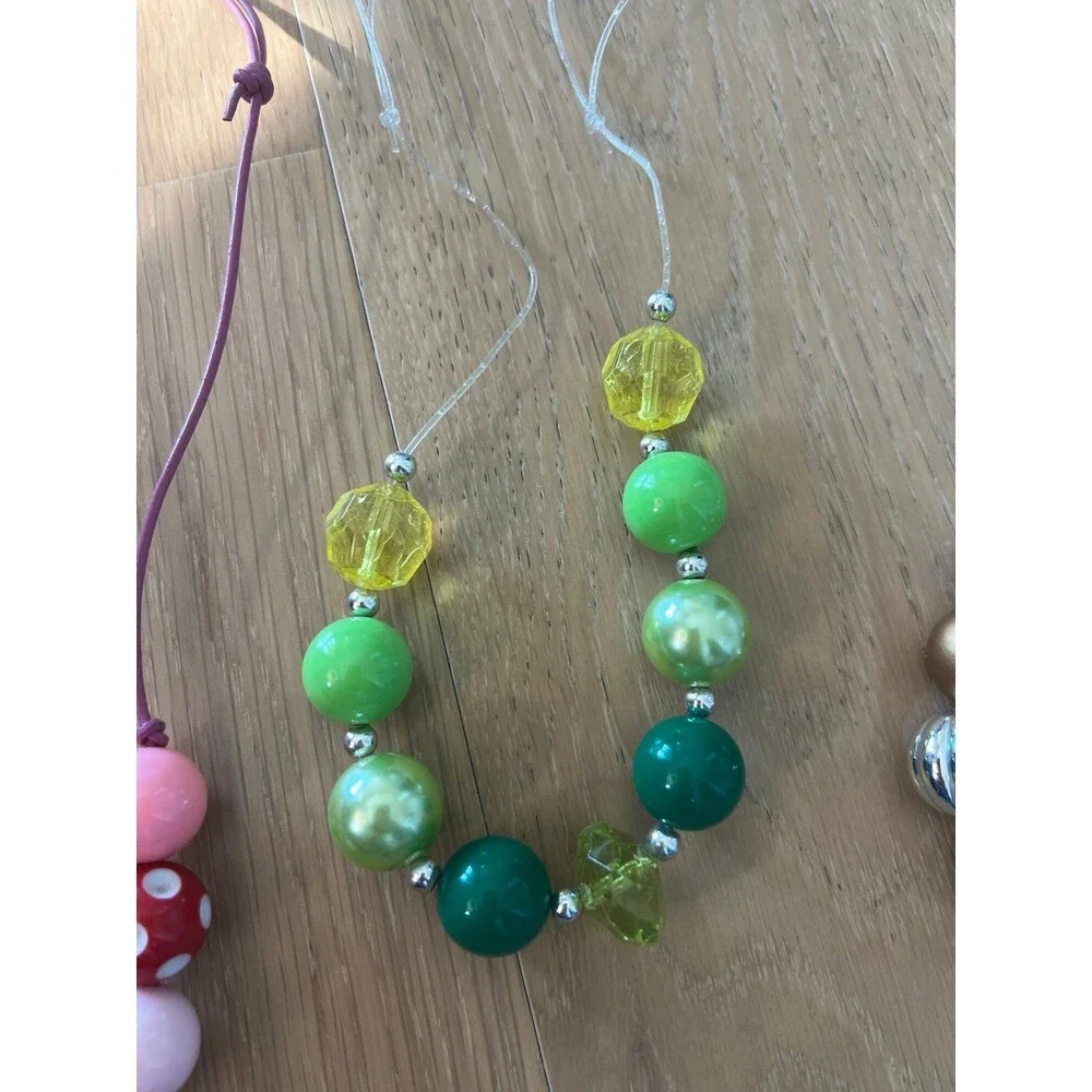 Toddler Girls Bubblegum Necklaces Bundle Lot - Picture 4 of 8